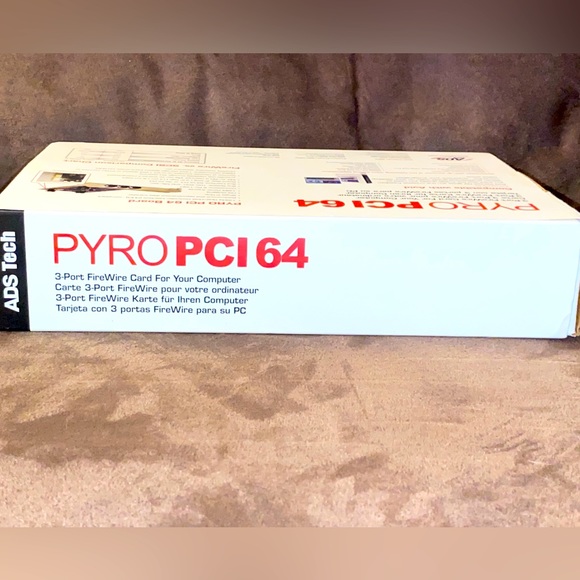 ADS Tech PYRO PCI 64 3-port Firewire Expansion Card 64 Bit 1394a - Picture 7 of 11